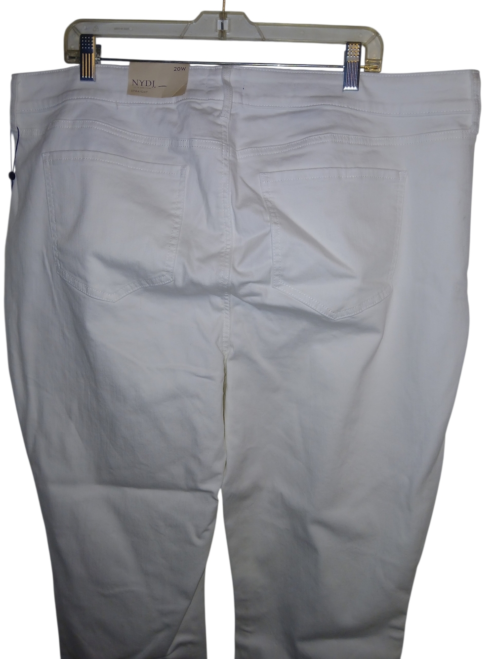 NWT NYDJ White Straight Marilyn Jeans with Lift-Tuck Technology 20W - Picture 4 of 6